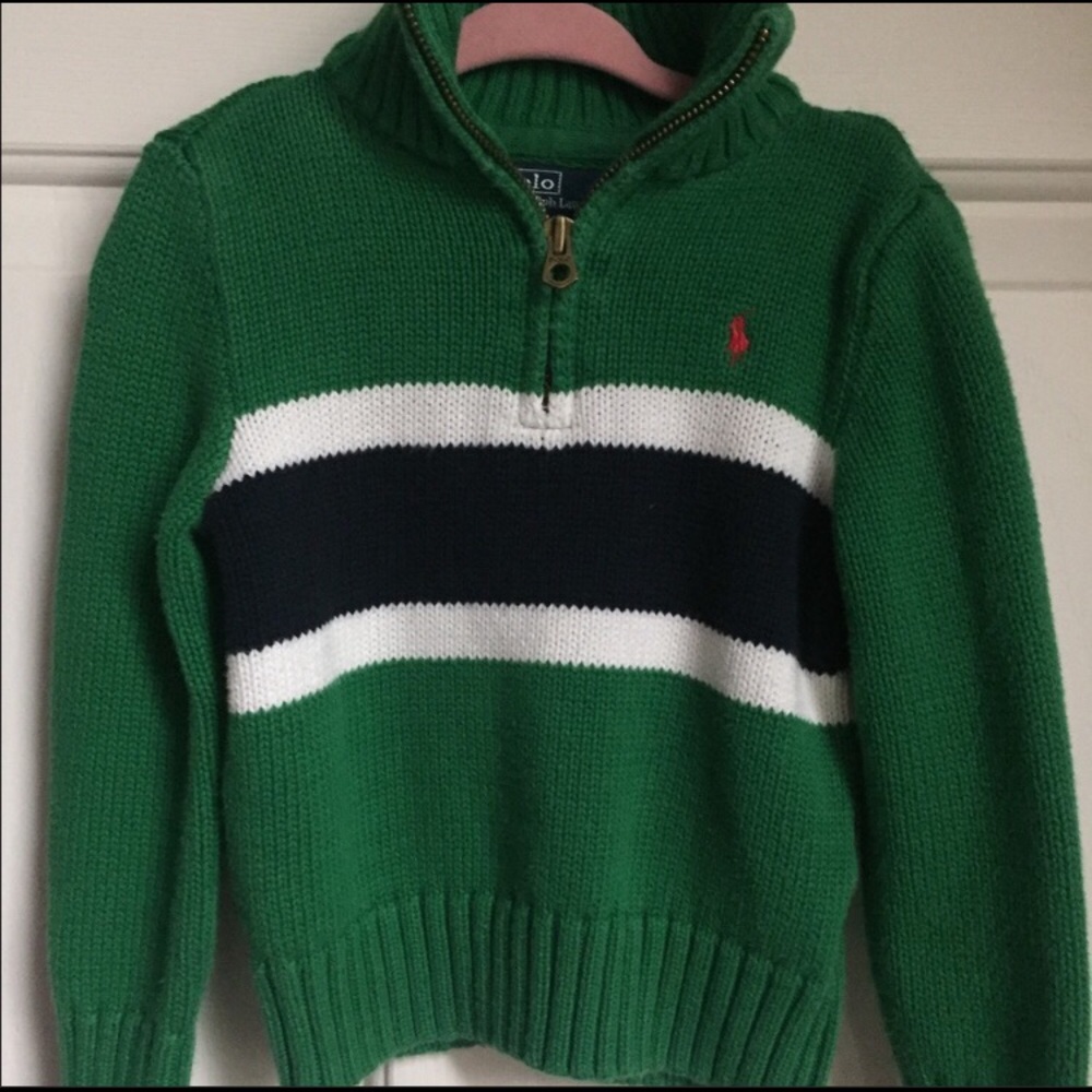 ***SOLD***Boys quarter-zip Ralph Lauren polo